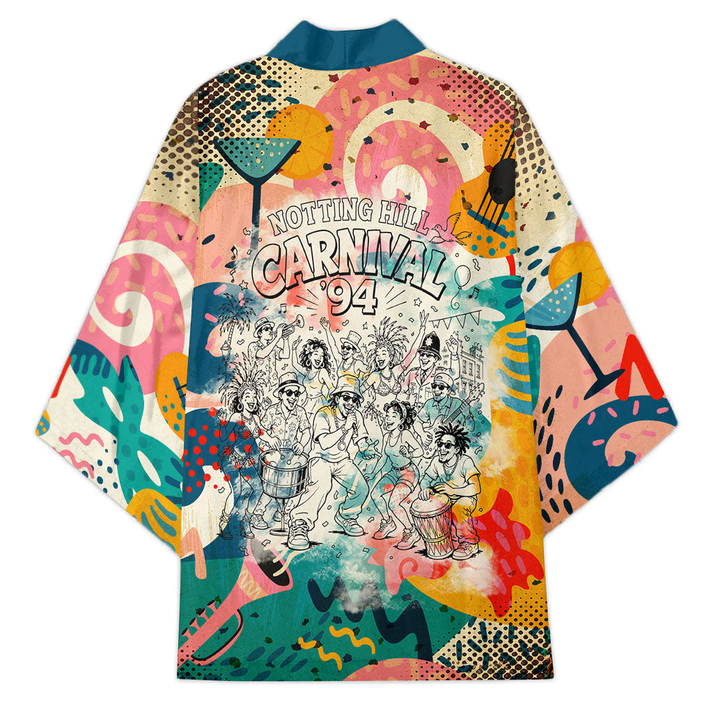 Notting Hill Carnival 94 Kimono Vintage Festival Music Caribbean Dancers Steel Drums Pop Art