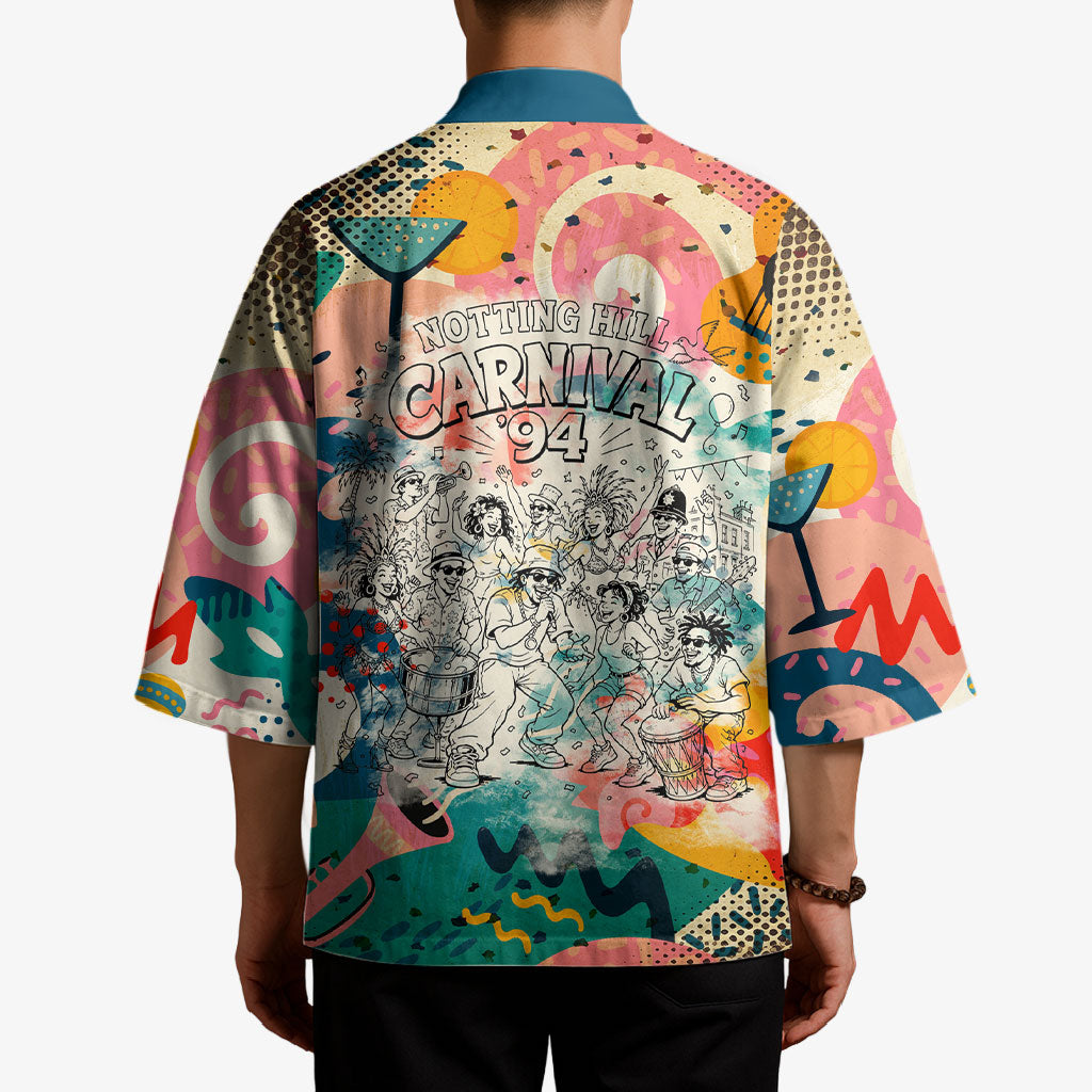 Notting Hill Carnival 94 Kimono Vintage Festival Music Caribbean Dancers Steel Drums Pop Art