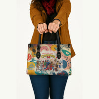 Notting Hill Carnival 94 Leather Bag Vintage Festival Music Caribbean Dancers Steel Drums Pop Art