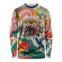 Notting Hill Carnival 94 Long Sleeve Shirt Vintage Festival Music Caribbean Dancers Steel Drums Pop Art