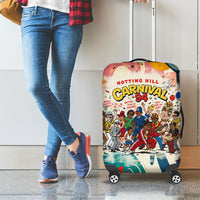 Notting Hill Carnival 94 Luggage Cover Vintage Festival Music Caribbean Dancers Steel Drums Pop Art