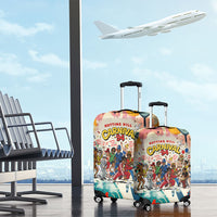 Notting Hill Carnival 94 Luggage Cover Vintage Festival Music Caribbean Dancers Steel Drums Pop Art