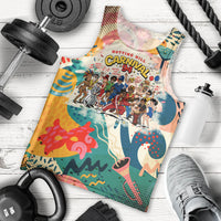 Notting Hill Carnival 94 Men Tank Top Vintage Festival Music Caribbean Dancers Steel Drums Pop Art