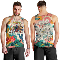 Notting Hill Carnival 94 Men Tank Top Vintage Festival Music Caribbean Dancers Steel Drums Pop Art