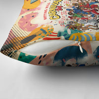 Notting Hill Carnival 94 Pillow Cover Vintage Festival Music Caribbean Dancers Steel Drums Pop Art