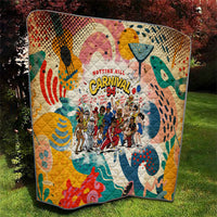 Notting Hill Carnival 94 Quilt Vintage Festival Music Caribbean Dancers Steel Drums Pop Art