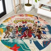 Notting Hill Carnival 94 Round Carpet Vintage Festival Music Caribbean Dancers Steel Drums Pop Art
