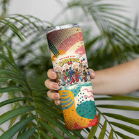 Notting Hill Carnival 94 Skinny Tumbler Vintage Festival Music Caribbean Dancers Steel Drums Pop Art