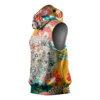 Notting Hill Carnival 94 Sleeveless Hoodie Vintage Festival Music Caribbean Dancers Steel Drums Pop Art