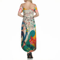 Notting Hill Carnival 94 Summer Maxi Dress Vintage Festival Music Caribbean Dancers Steel Drums Pop Art