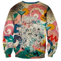 Notting Hill Carnival 94 Sweatshirt Vintage Festival Music Caribbean Dancers Steel Drums Pop Art