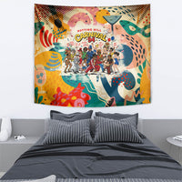 Notting Hill Carnival 94 Tapestry Vintage Festival Music Caribbean Dancers Steel Drums Pop Art