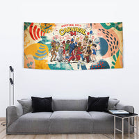 Notting Hill Carnival 94 Tapestry Vintage Festival Music Caribbean Dancers Steel Drums Pop Art
