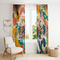Notting Hill Carnival 94 Window Curtain Vintage Festival Music Caribbean Dancers Steel Drums Pop Art