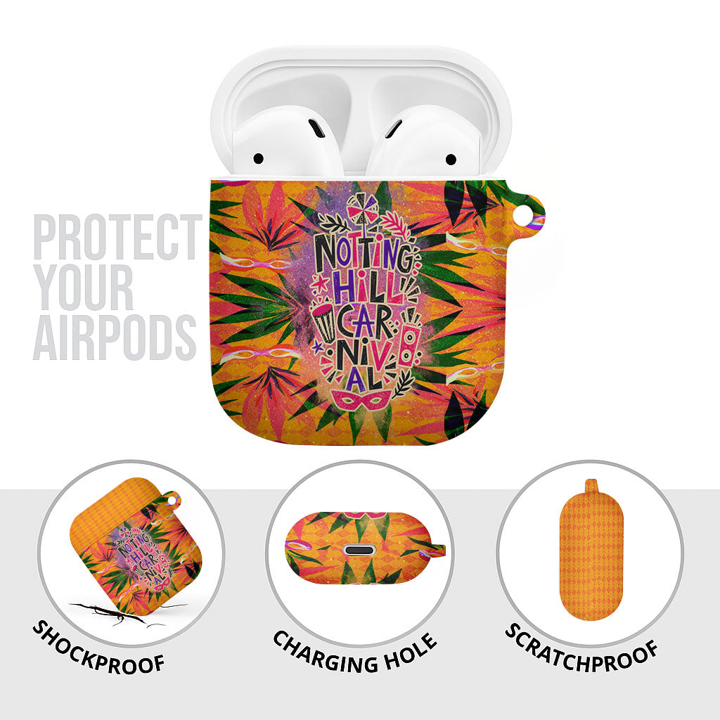 Notting Hill Carnival AirPods Case Caribbean Culture Music Festival Feathered Dancer Tropical