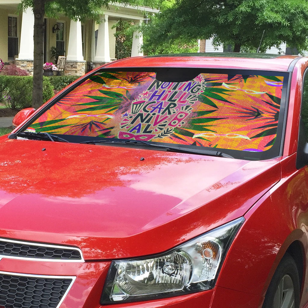 Notting Hill Carnival Auto Sun Shade Caribbean Culture Music Festival Feathered Dancer Tropical