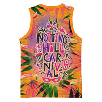 Notting Hill Carnival Basketball Jersey Caribbean Culture Music Festival Feathered Dancer Tropical