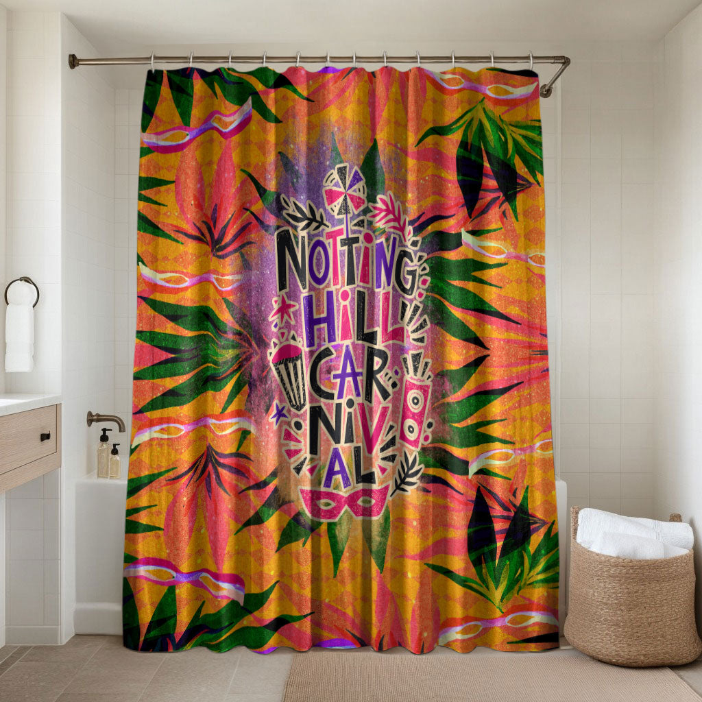 Notting Hill Carnival Bathroom Set Caribbean Culture Music Festival Feathered Dancer Tropical