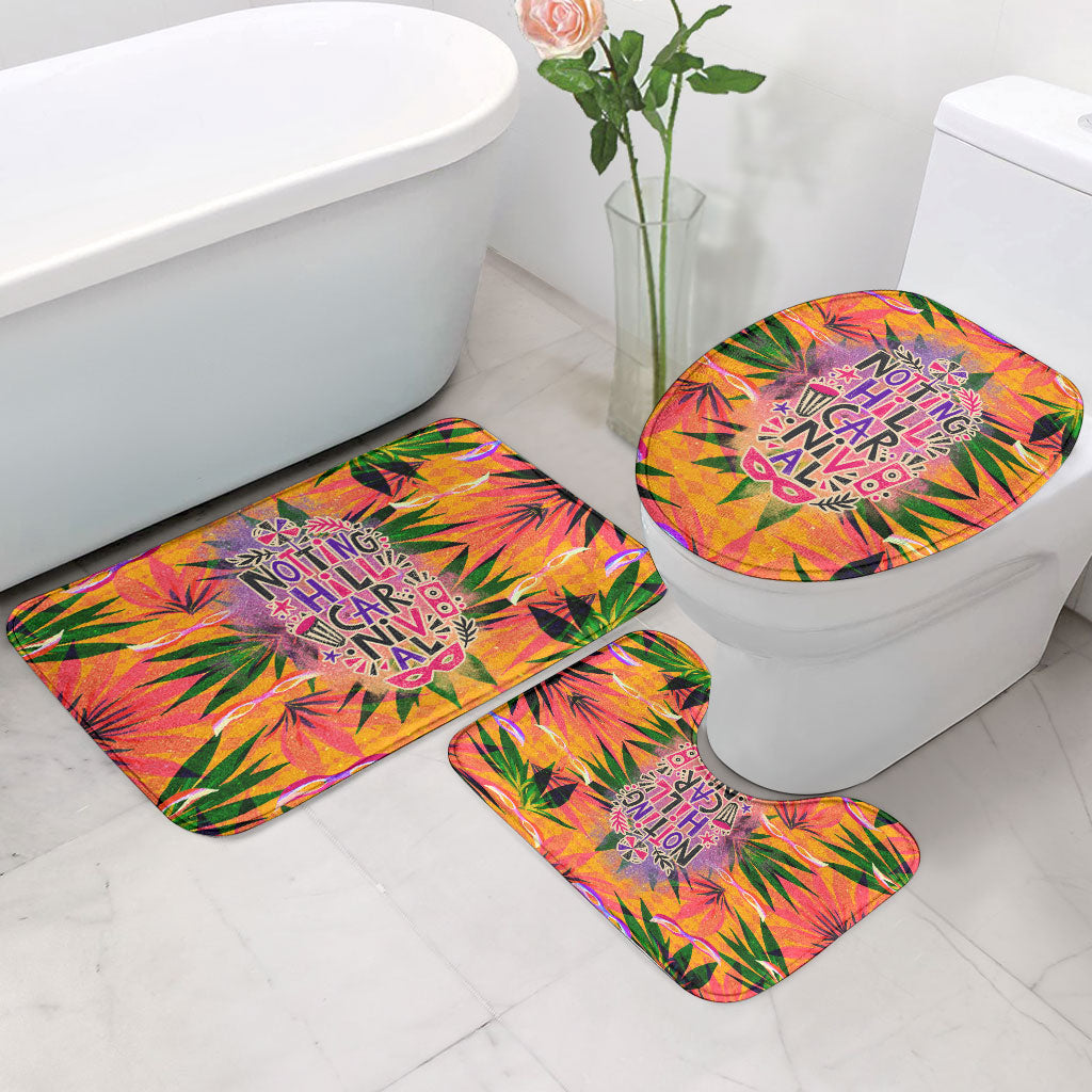 Notting Hill Carnival Bathroom Set Caribbean Culture Music Festival Feathered Dancer Tropical