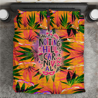Notting Hill Carnival Bedding Set Caribbean Culture Music Festival Feathered Dancer Tropical