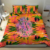 Notting Hill Carnival Bedding Set Caribbean Culture Music Festival Feathered Dancer Tropical