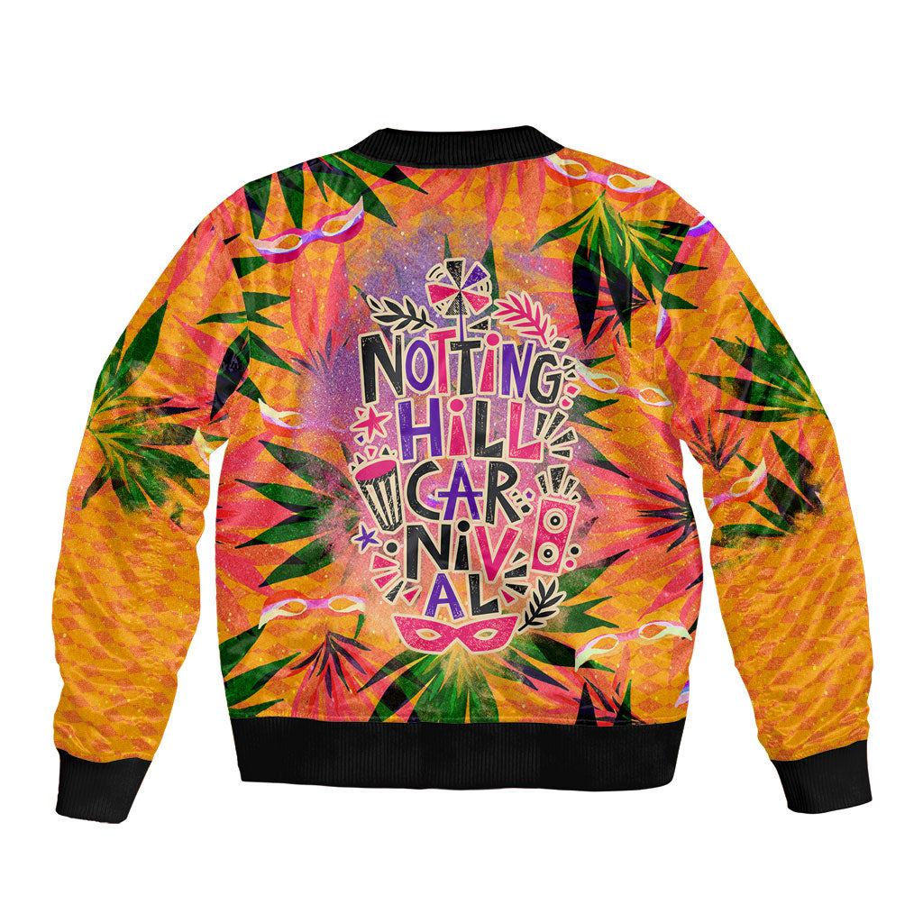 Notting Hill Carnival Bomber Jacket Caribbean Culture Music Festival Feathered Dancer Tropical