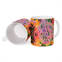 Notting Hill Carnival Ceramic Mug Caribbean Culture Music Festival Feathered Dancer Tropical