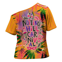 Notting Hill Carnival Cross Shoulder Shirt Caribbean Culture Music Festival Feathered Dancer Tropical