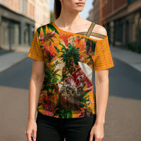 Notting Hill Carnival Cross Shoulder Shirt Caribbean Culture Music Festival Feathered Dancer Tropical