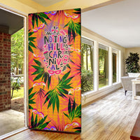 Notting Hill Carnival Door Cover Caribbean Culture Music Festival Feathered Dancer Tropical