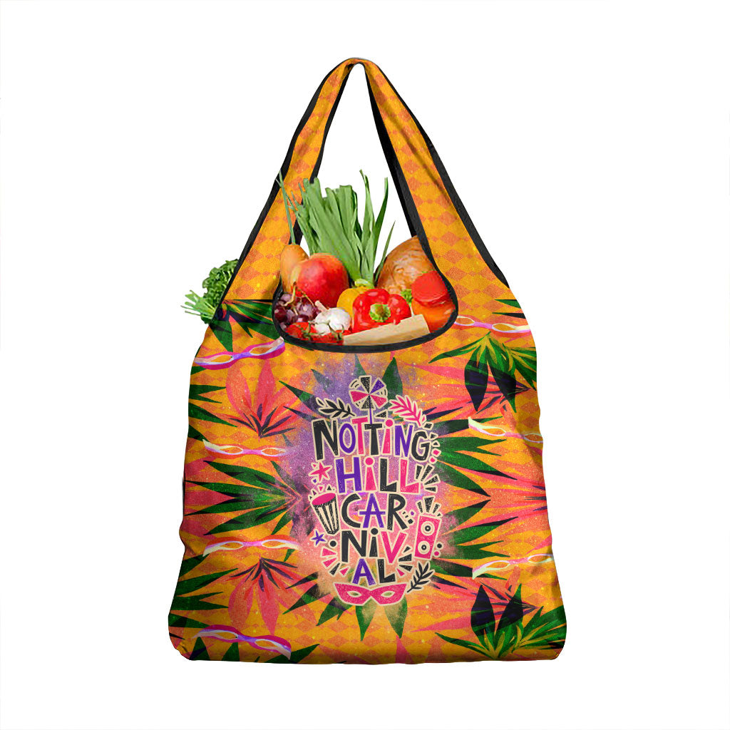 Notting Hill Carnival Grocery Bag Caribbean Culture Music Festival Feathered Dancer Tropical