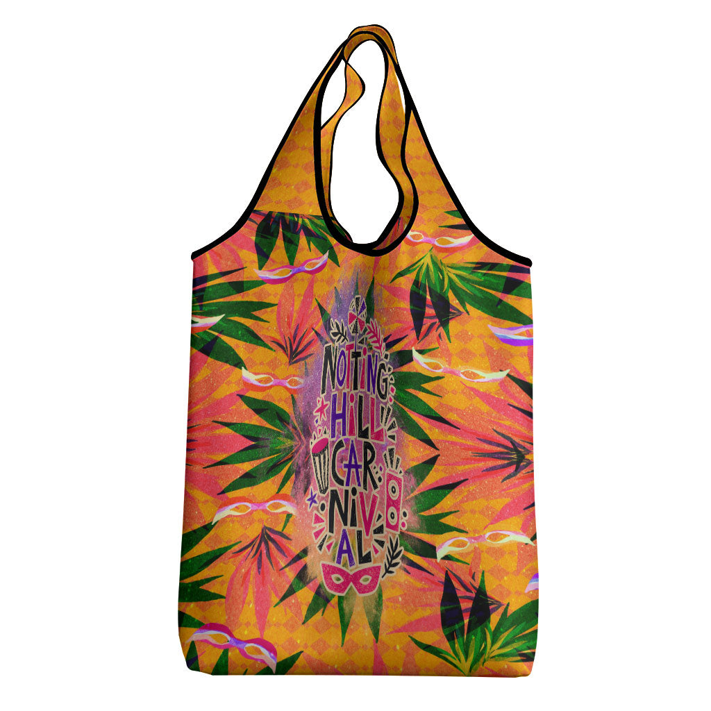 Notting Hill Carnival Grocery Bag Caribbean Culture Music Festival Feathered Dancer Tropical