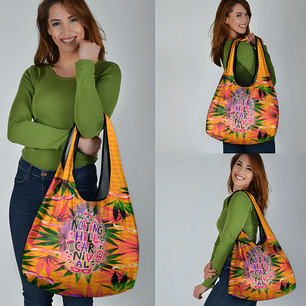 Notting Hill Carnival Grocery Bag Caribbean Culture Music Festival Feathered Dancer Tropical