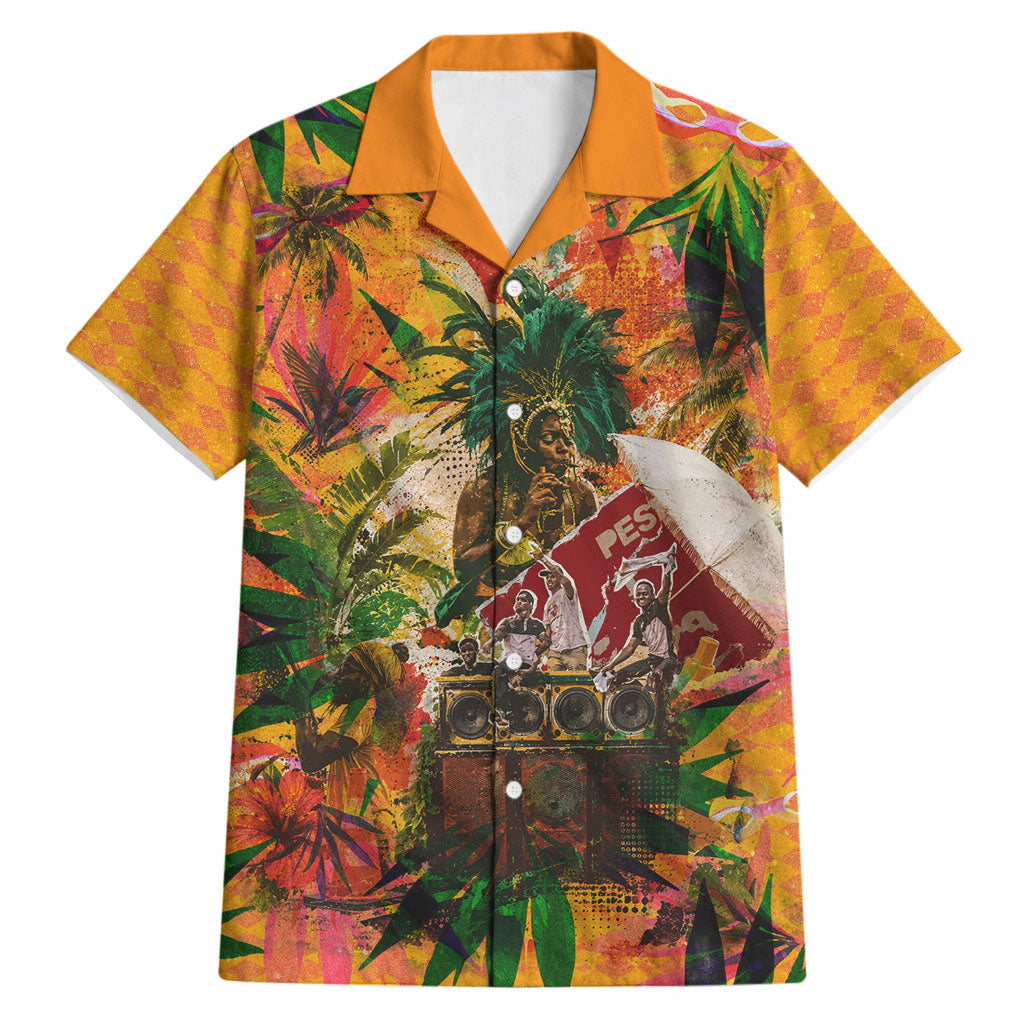 Notting Hill Carnival Hawaiian Shirt Caribbean Culture Music Festival Feathered Dancer Tropical