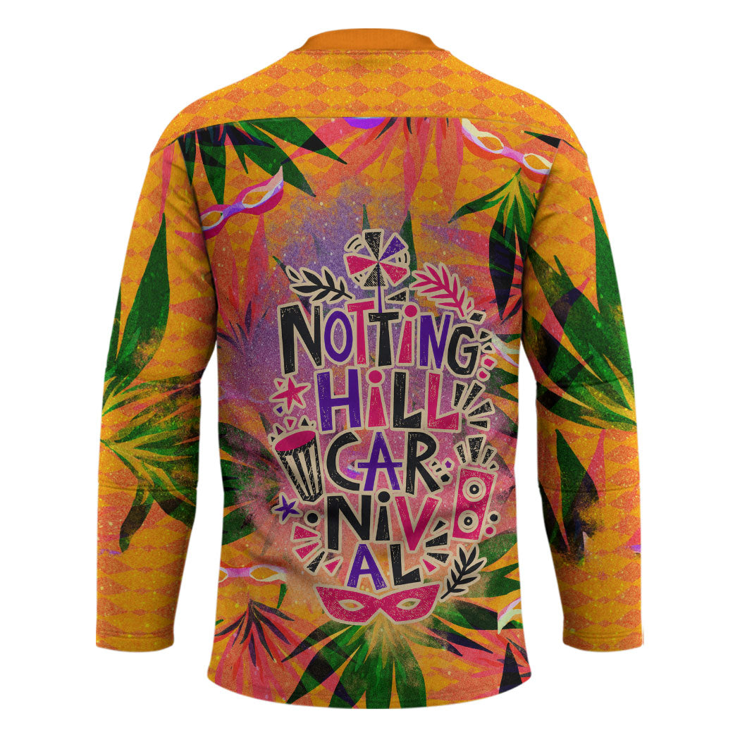 Notting Hill Carnival Hockey Jersey Caribbean Culture Music Festival Feathered Dancer Tropical