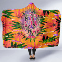 Notting Hill Carnival Hooded Blanket Caribbean Culture Music Festival Feathered Dancer Tropical