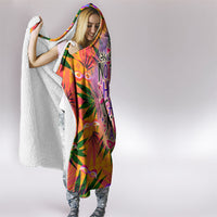 Notting Hill Carnival Hooded Blanket Caribbean Culture Music Festival Feathered Dancer Tropical