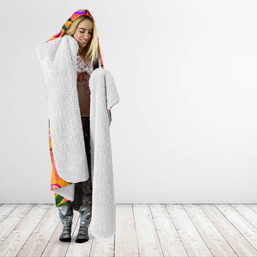 Notting Hill Carnival Hooded Blanket Caribbean Culture Music Festival Feathered Dancer Tropical
