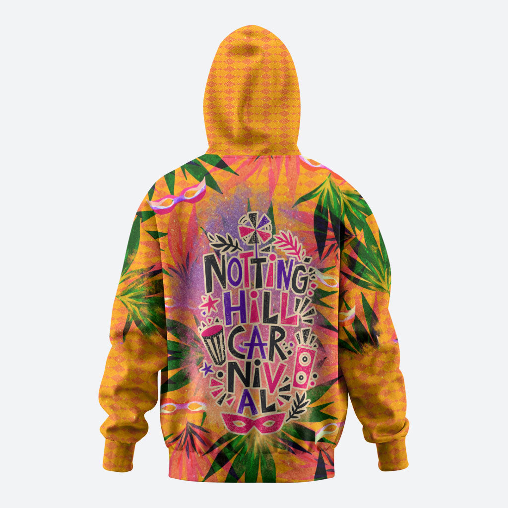 Notting Hill Carnival Hoodie Caribbean Culture Music Festival Feathered Dancer Tropical