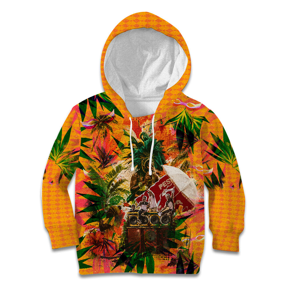 Notting Hill Carnival Kid Hoodie Caribbean Culture Music Festival Feathered Dancer Tropical