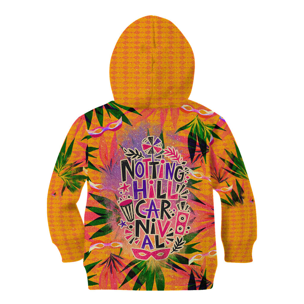 Notting Hill Carnival Kid Hoodie Caribbean Culture Music Festival Feathered Dancer Tropical