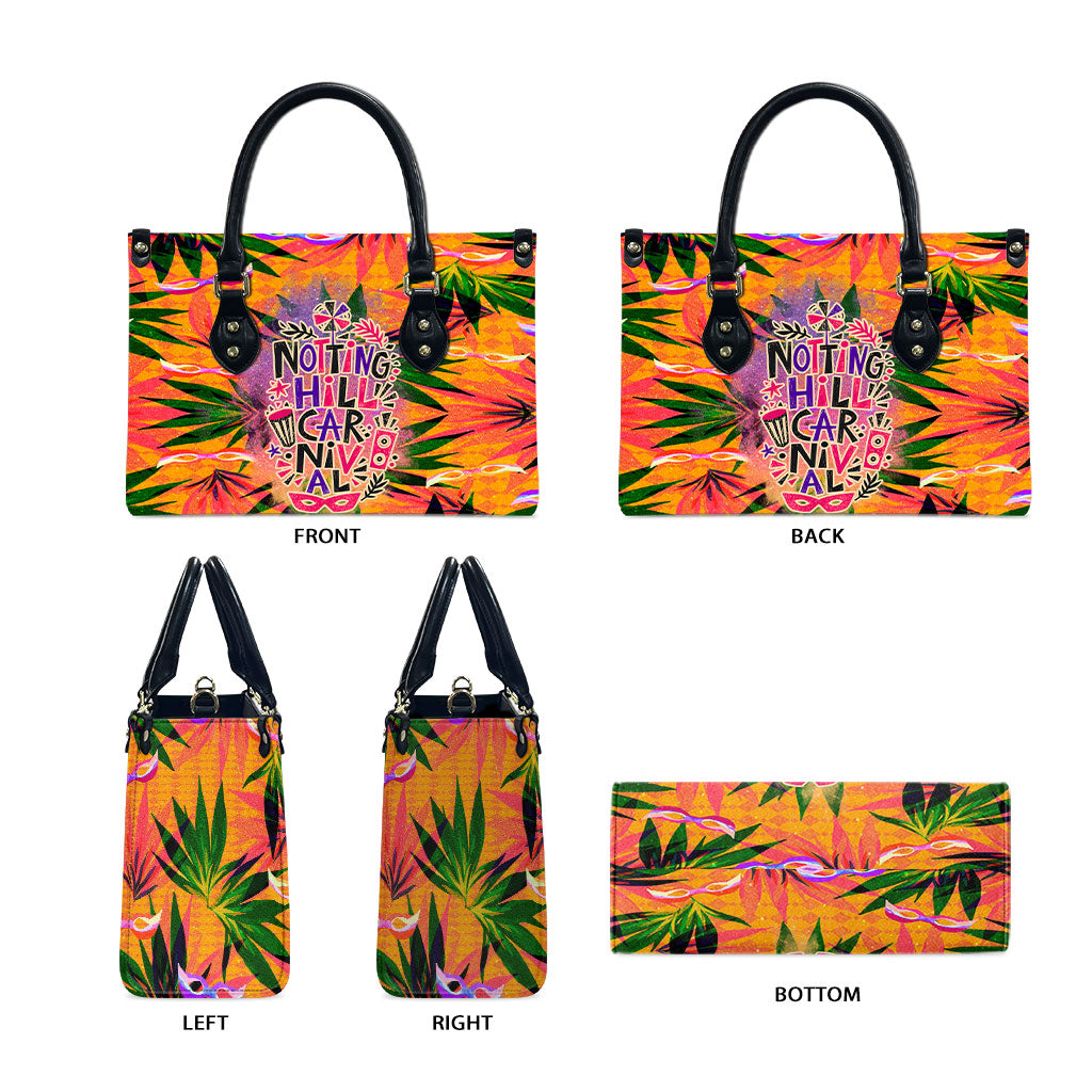 Notting Hill Carnival Leather Bag Caribbean Culture Music Festival Feathered Dancer Tropical