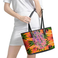 Notting Hill Carnival Leather Tote Bag Caribbean Culture Music Festival Feathered Dancer Tropical