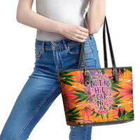 Notting Hill Carnival Leather Tote Bag Caribbean Culture Music Festival Feathered Dancer Tropical