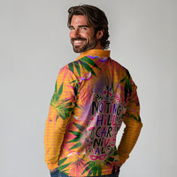 Notting Hill Carnival Long Sleeve Polo Shirt Caribbean Culture Music Festival Feathered Dancer Tropical