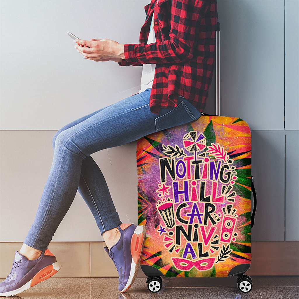 Notting Hill Carnival Luggage Cover Caribbean Culture Music Festival Feathered Dancer Tropical