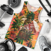 Notting Hill Carnival Men Tank Top Caribbean Culture Music Festival Feathered Dancer Tropical