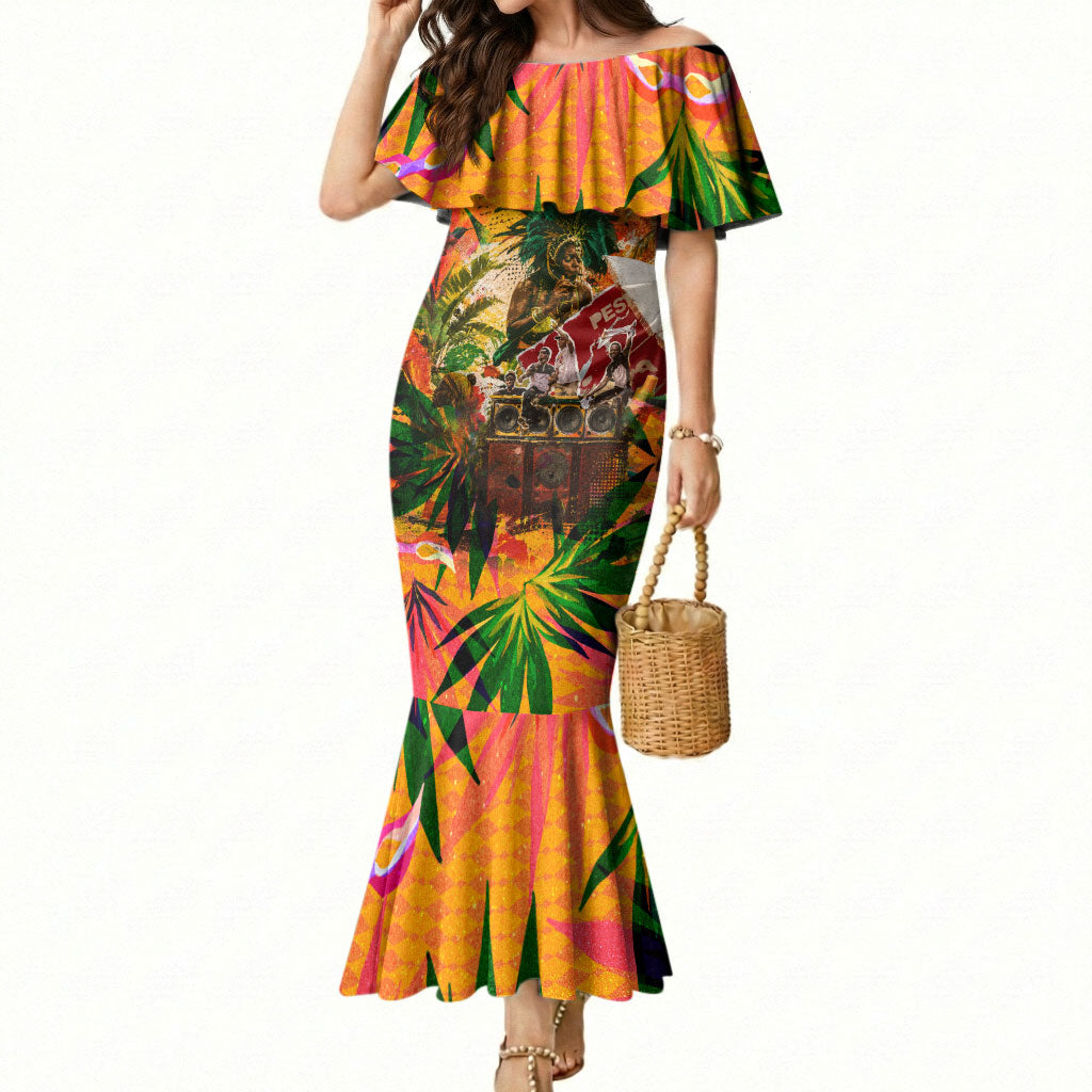 Notting Hill Carnival Mermaid Dress Caribbean Culture Music Festival Feathered Dancer Tropical