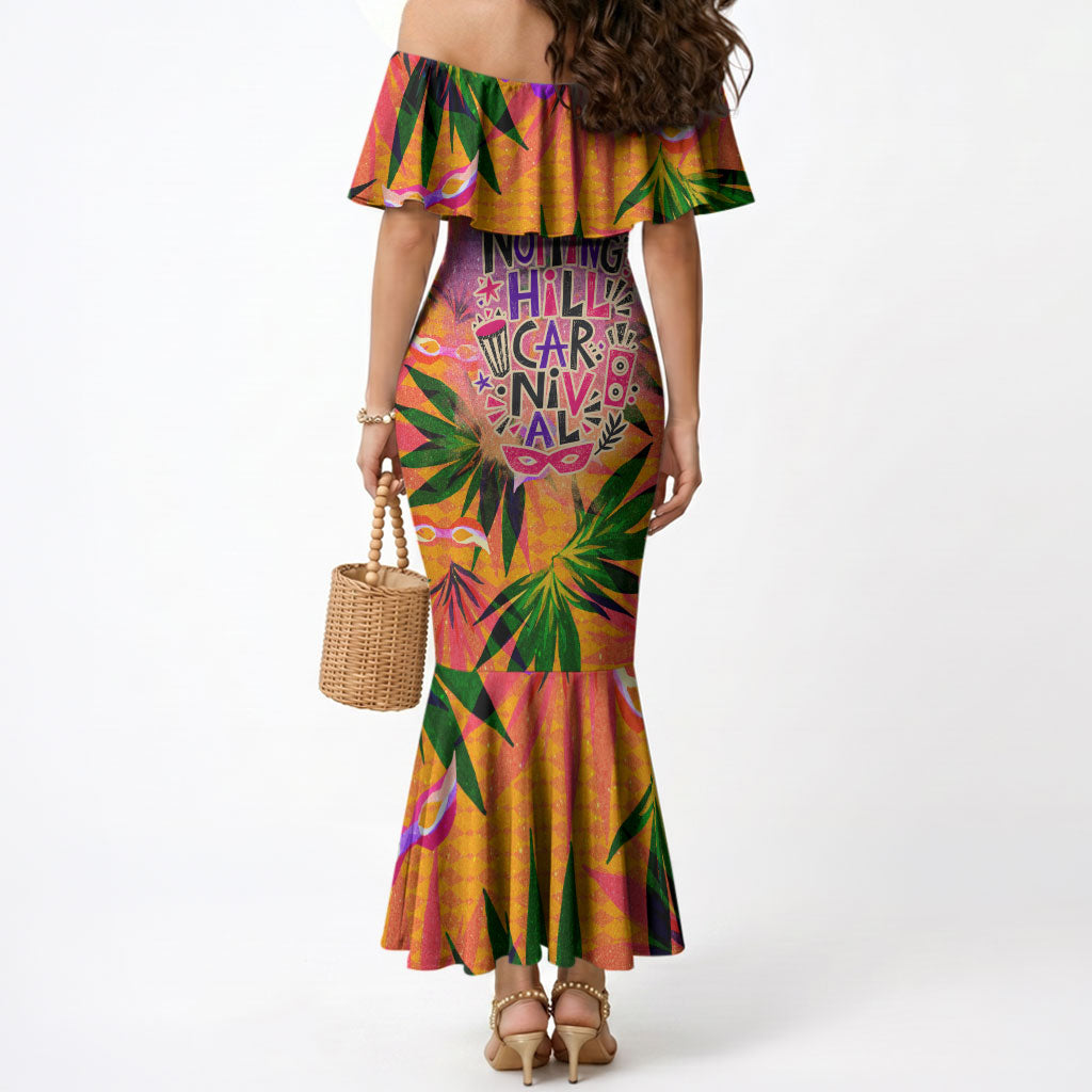 Notting Hill Carnival Mermaid Dress Caribbean Culture Music Festival Feathered Dancer Tropical