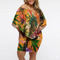 Notting Hill Carnival Off Shoulder Short Dress Caribbean Culture Music Festival Feathered Dancer Tropical